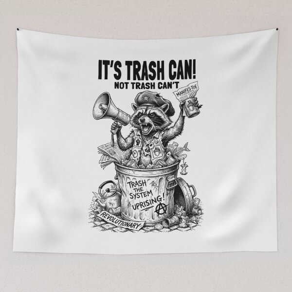 Item preview, Raccoon Revolution Funny Feral Trash Can Racoon Animal designed and sold by GrandeDuc.