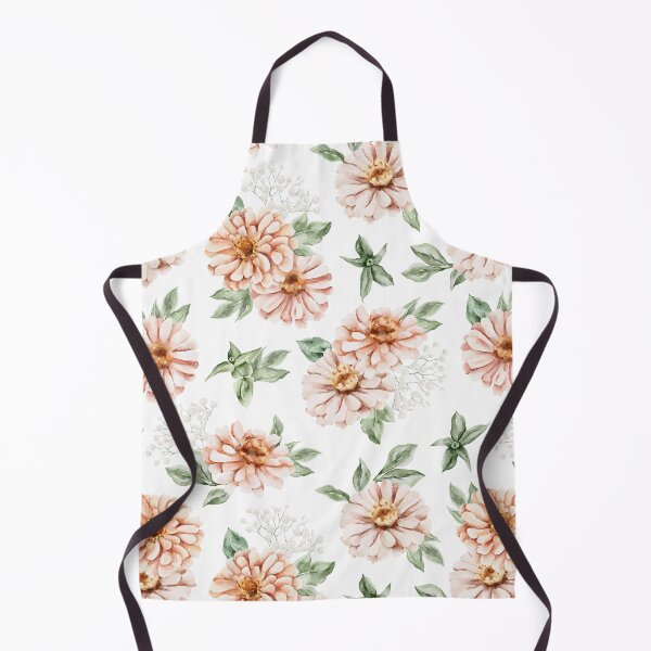 Item preview, Boho Peach Zinnia & Sage Green Floral Watercolor Throw Pillow designed and sold by FestivityFinds.