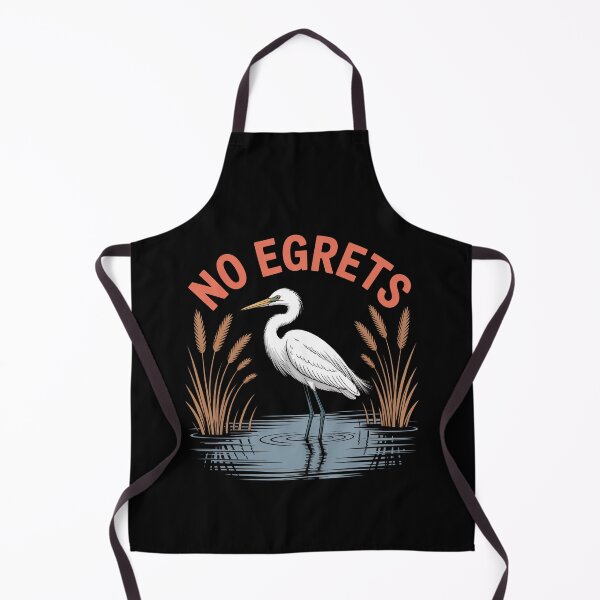 Item preview, No Egrets Bird Watching Watcher designed and sold by Dressed For Duty.