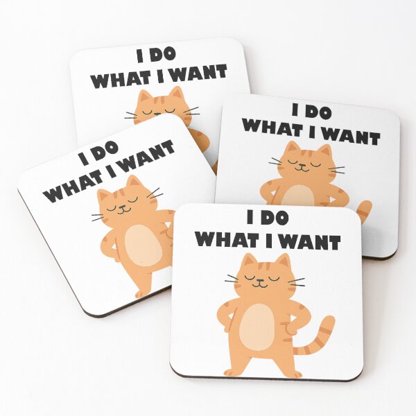 Item preview, Sarcastic Cat I Do What I Want designed and sold by DetalleXL.