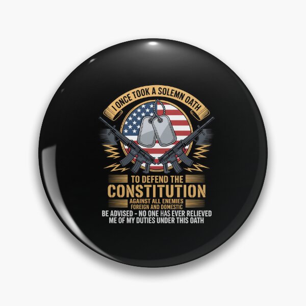 Item preview, I Once Took A Solemn Oath To Defend The Constitution Veteran designed and sold by Dressed For  Duty.