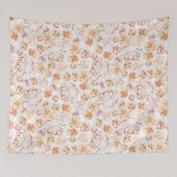 Item preview, Romantic Blush Peach Watercolor Peony Floral Zipper Pouch designed and sold by FestivityFinds.
