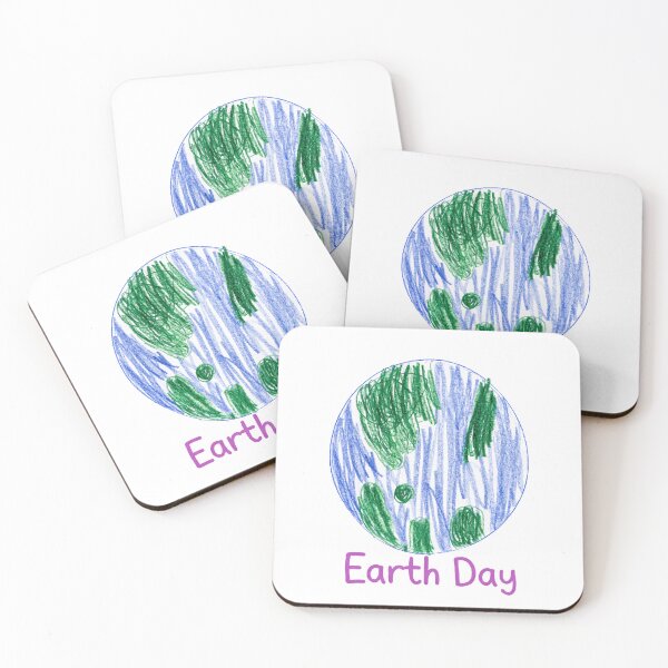 Item preview, Kids Earth Day Shirt – Cute Hand Drawn Earth – Crayon Style Planet Art designed and sold by Kindness Canvas.
