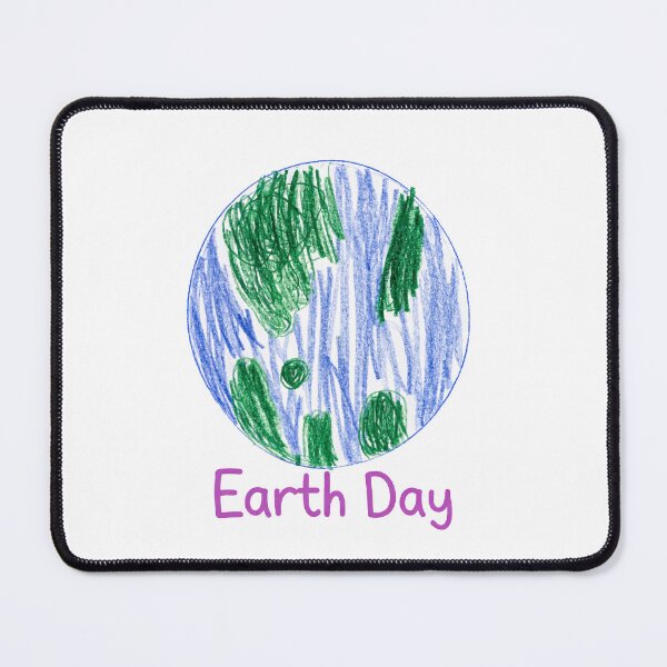 Item preview, Kids Earth Day Shirt – Cute Hand Drawn Earth – Crayon Style Planet Art designed and sold by Kindness Canvas.
