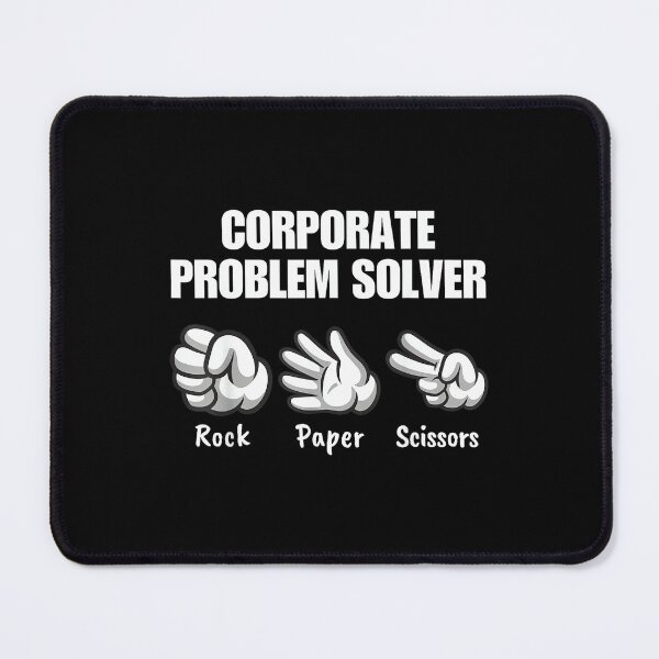 Item preview, Funny Lover Rock Paper Scissors Corporate Problem Solver designed and sold by ElaineZPink.