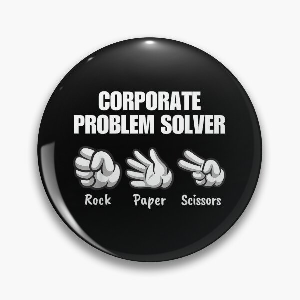 Item preview, Funny Lover Rock Paper Scissors Corporate Problem Solver designed and sold by ElaineZPink.