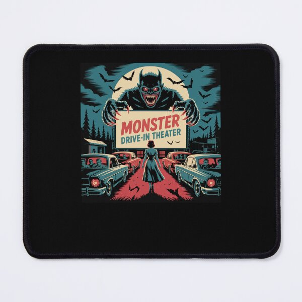 Item preview, Retro Monster Drive-In Horror Movie Art Vintage designed and sold by Dressed For Duty.