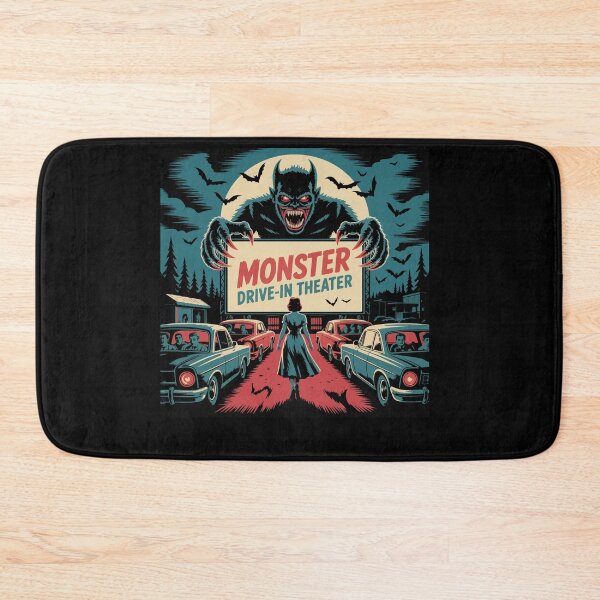 Item preview, Retro Monster Drive-In Horror Movie Art Vintage designed and sold by Dressed For  Duty.