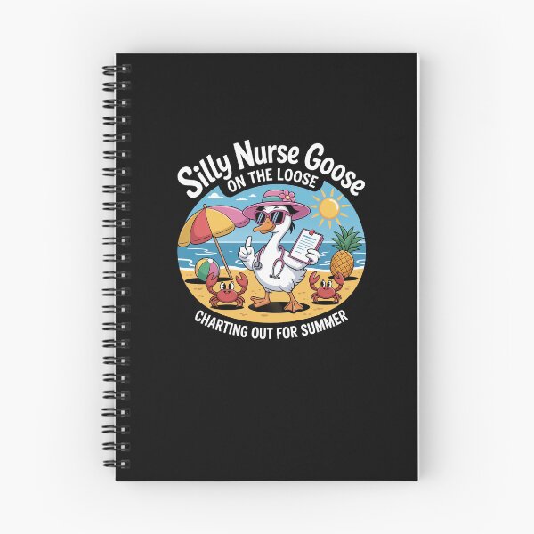 Item preview, Silly Nurse Goose On Loose Charting Out Of Summer designed and sold by Dressed For  Duty.