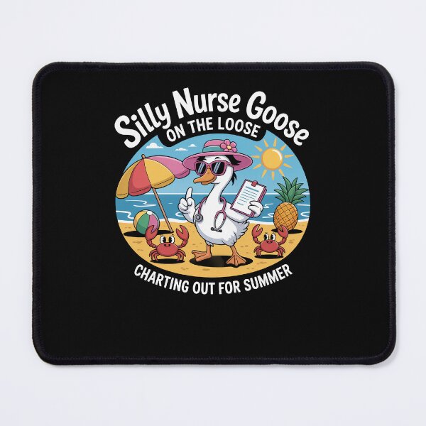 Item preview, Silly Nurse Goose On Loose Charting Out Of Summer designed and sold by Dressed For  Duty.