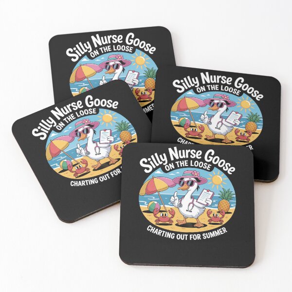 Item preview, Silly Nurse Goose On Loose Charting Out Of Summer designed and sold by Dressed For  Duty.