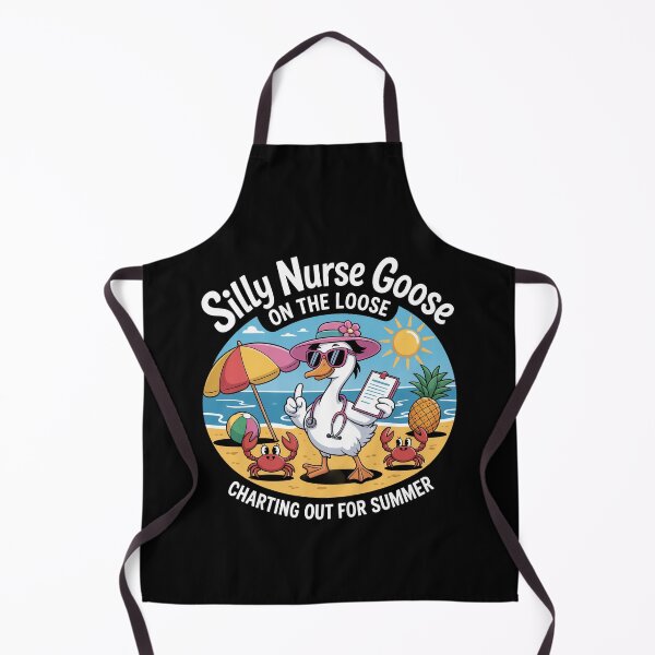 Item preview, Silly Nurse Goose On Loose Charting Out Of Summer designed and sold by Dressed For Duty.