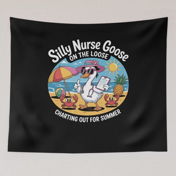 Item preview, Silly Nurse Goose On Loose Charting Out Of Summer designed and sold by Dressed For  Duty.