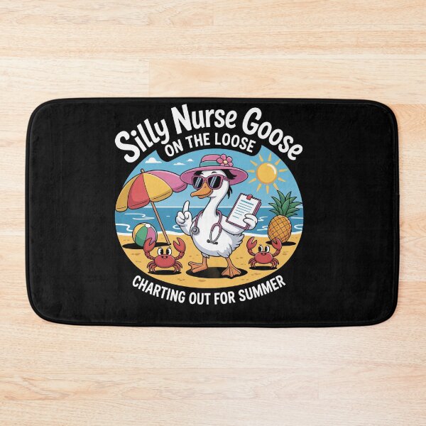 Item preview, Silly Nurse Goose On Loose Charting Out Of Summer designed and sold by Dressed For  Duty.