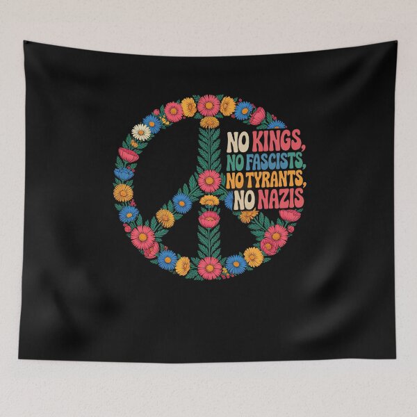 Item preview, No Kings No Fascists No Tyrants No Nazis designed and sold by Dressed For  Duty.