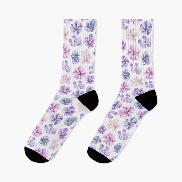 Item preview, Pastel Watercolor Floral Scarf – Soft Purple Pink Blue Flowers Elegant Feminine Spring Wrap designed and sold by FestivityFinds.