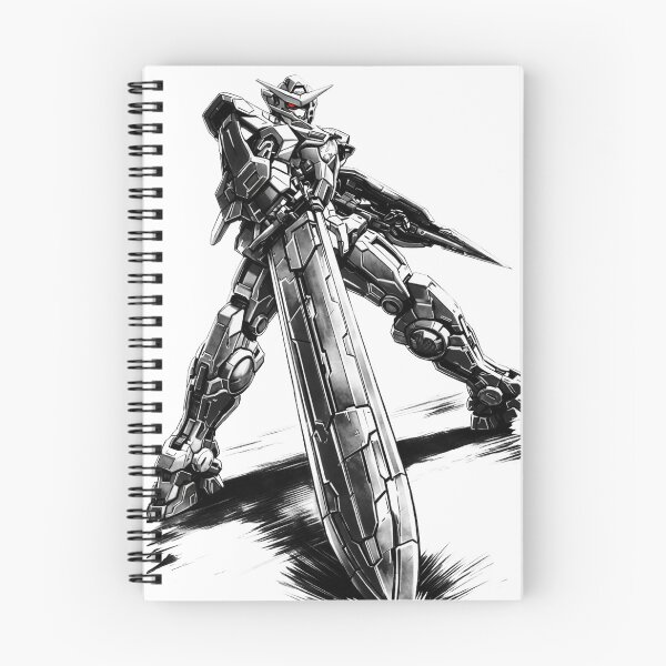 Item preview, GN-001 Gundam Exia artwork ink illustration designed and sold by sabartgunpla.
