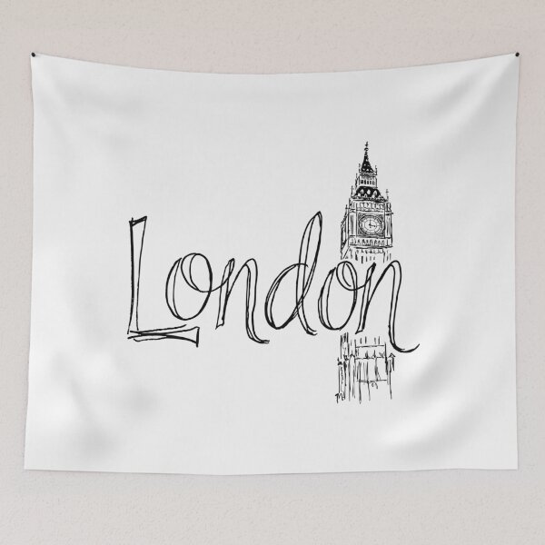 Item preview, London big ben line art designed and sold by FloFlo8468.