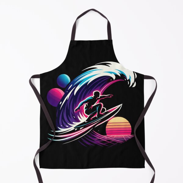 Item preview, Neon Surfer Wave Vaporwave Retro Sunset Aesthetic Surfing Design designed and sold by JonelCrafts.