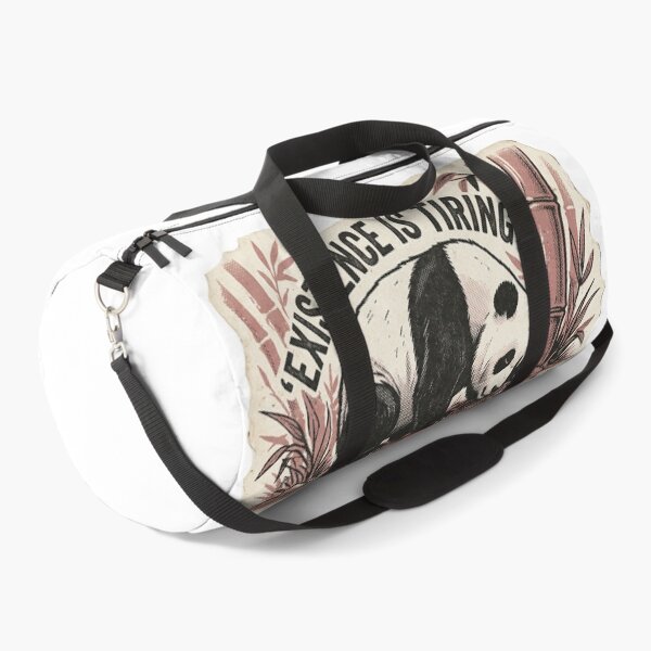 Item preview, Tired Panda - Existence is Tiring - Retro Sticker Illustration designed and sold by Mr. Pawsome.