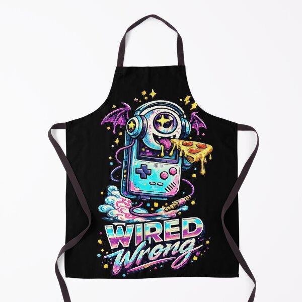 Item preview, Wired Wrong Retro Gamer Pizza Monster designed and sold by DWBROODLE.