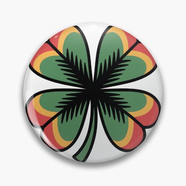 Item preview, Traditional Four Leaf Clover Tattoo Art designed and sold by Bloomkept.