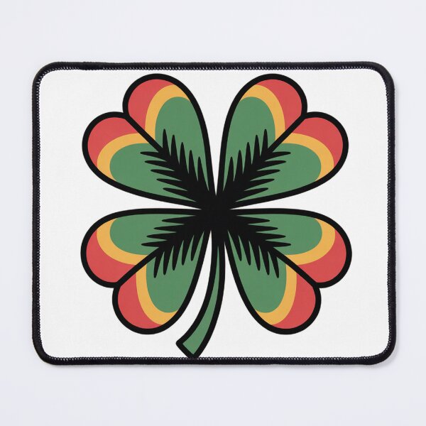 Item preview, Traditional Four Leaf Clover Tattoo Art designed and sold by Bloomkept.