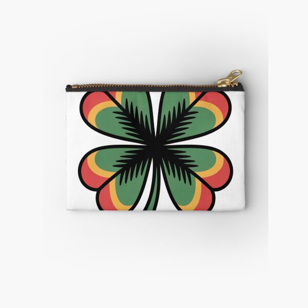 Item preview, Traditional Four Leaf Clover Tattoo Art designed and sold by Bloomkept.
