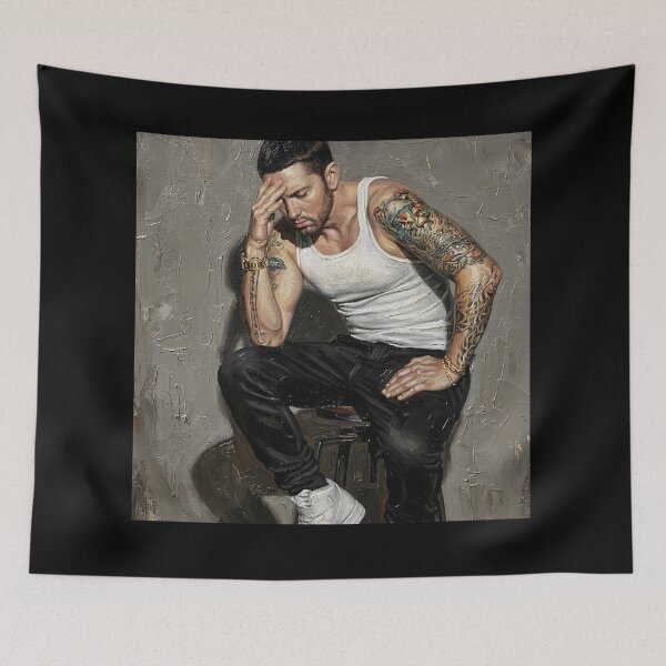 Item preview, Eminem oil painting  designed and sold by Superkent.