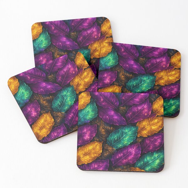 Item preview, Magical Feather Pattern – Vibrant Tropical Colors designed and sold by KI-Kunstwerk.