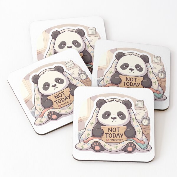 Item preview, The Real 'Not Today' Panda designed and sold by TheLazyVibe.