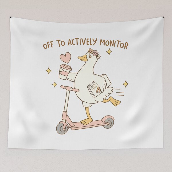 Item preview, Off to Actively Monitor Teacher Testing Day Goose designed and sold by MdEchoSTS.