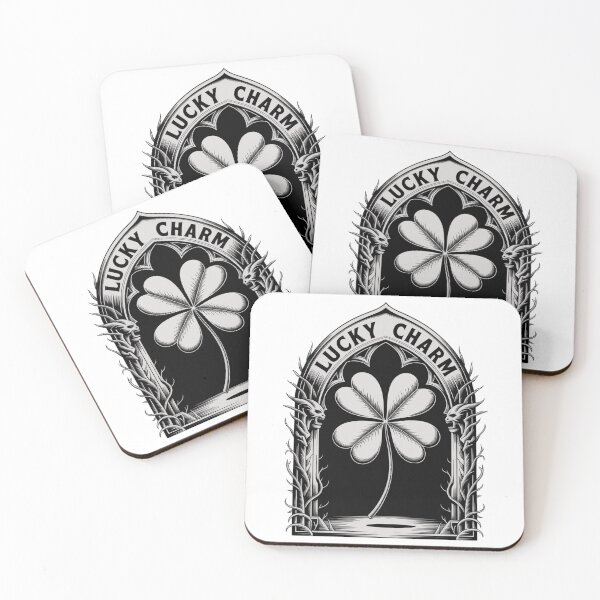 Item preview, Gothic Dark Fantasy Four-Leaf Clover designed and sold by Bloomkept.