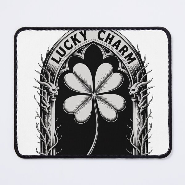 Item preview, Gothic Dark Fantasy Four-Leaf Clover designed and sold by Bloomkept.