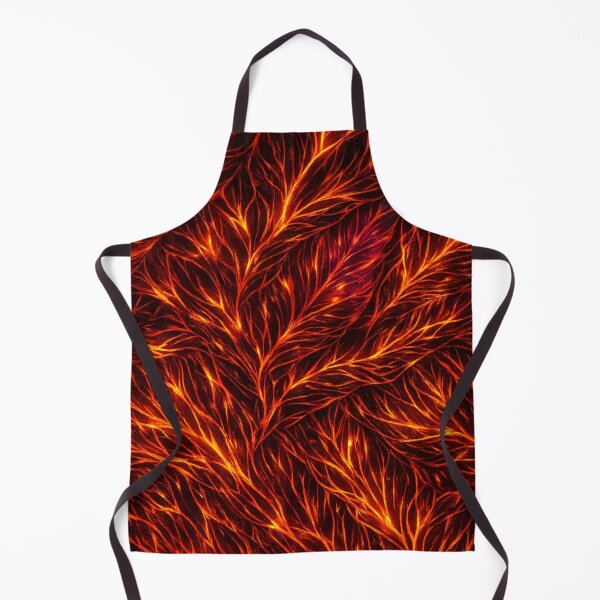 Item preview, Glowing Fire Feathers – Abstract Flame Pattern designed and sold by KI-Kunstwerk.