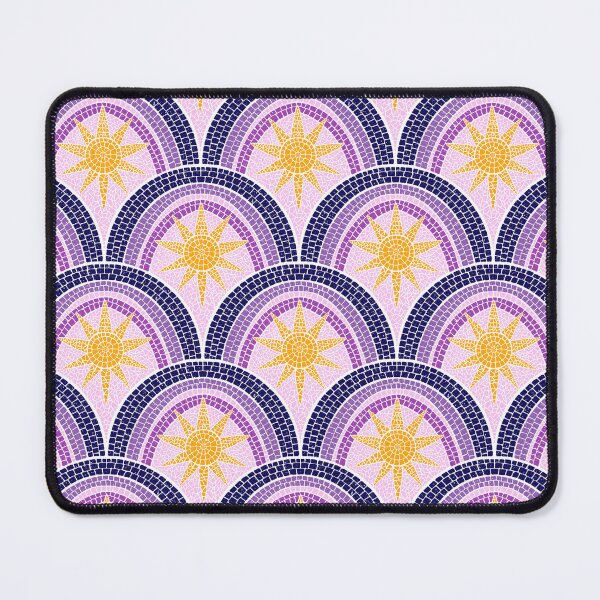 Item preview, Purple and Yellow Bohemian Sunburst Mosaic Pattern designed and sold by Home Cyn Home.