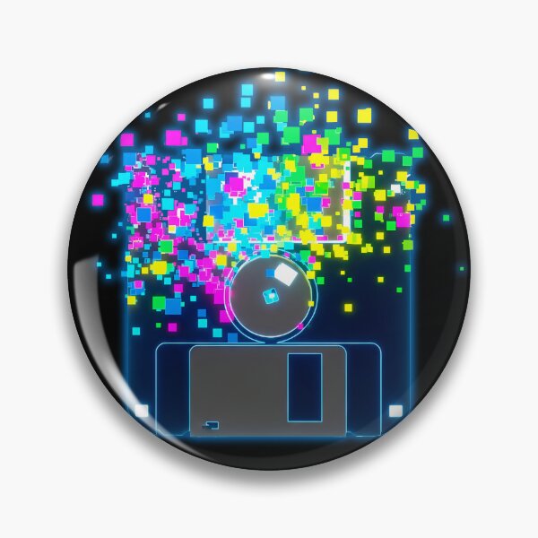 Item preview, Digital Decay: Neon Floppy Glitch designed and sold by powersunlight.