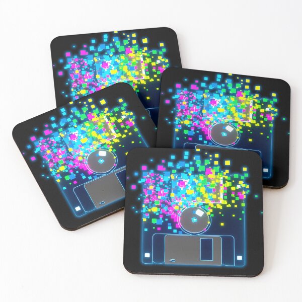 Item preview, Digital Decay: Neon Floppy Glitch designed and sold by powersunlight.
