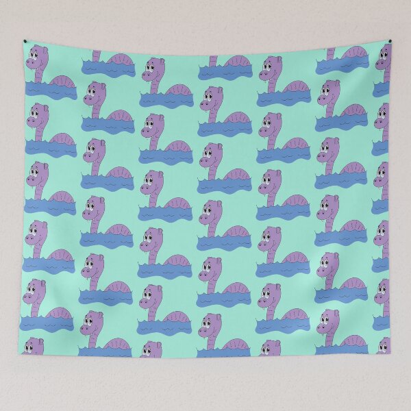 Item preview, Purple Kawaii Creature Loch Ness Monster designed and sold by CozyCritters8.