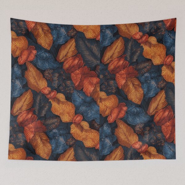 Item preview, Autumn Leaves Forest – Vintage Nature Pattern designed and sold by KI-Kunstwerk.