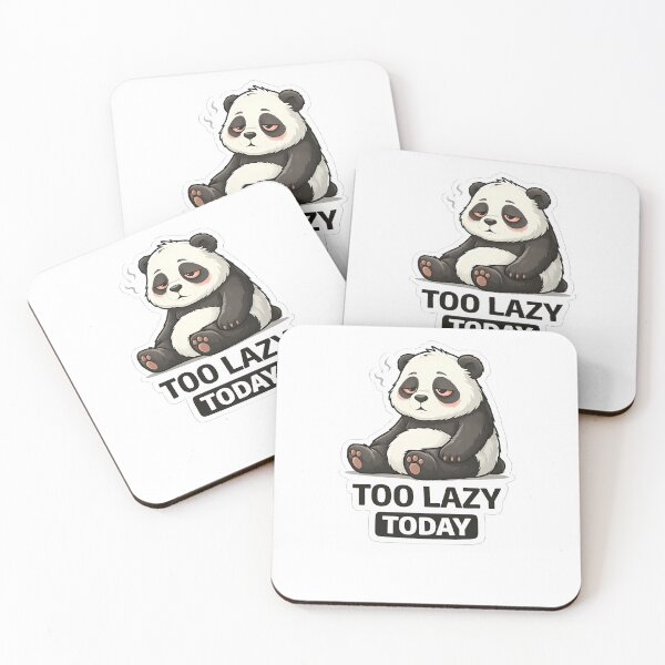 Item preview, Too Lazy Today Panda Sticker | Funny Lazy Mood Cute Design designed and sold by TheLazyVibe.