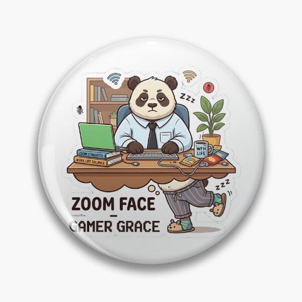 Item preview, The Real WFH Life Panda designed and sold by TheLazyVibe.