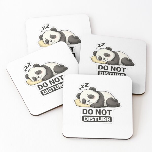 Item preview, Do Not Disturb Panda Sticker | Sleeping Lazy Mood Cute Design designed and sold by TheLazyVibe.