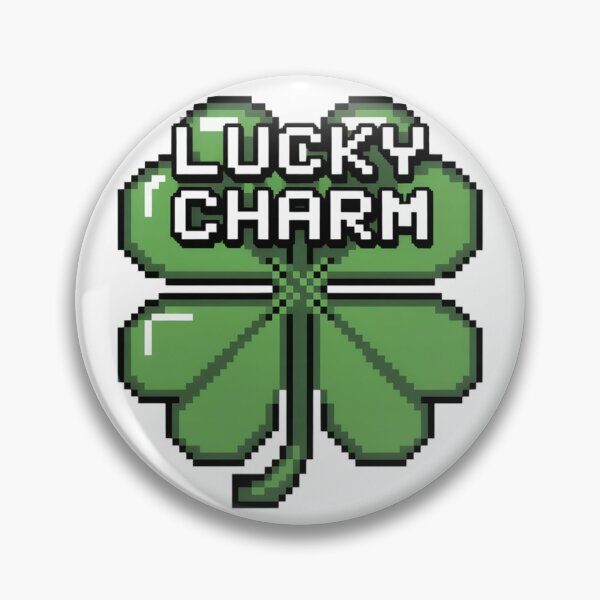 Item preview, Pixel Art Four Leaf Clover with Heart Leaflet designed and sold by Bloomkept.