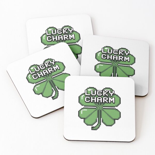 Item preview, Pixel Art Four Leaf Clover with Heart Leaflet designed and sold by Bloomkept.