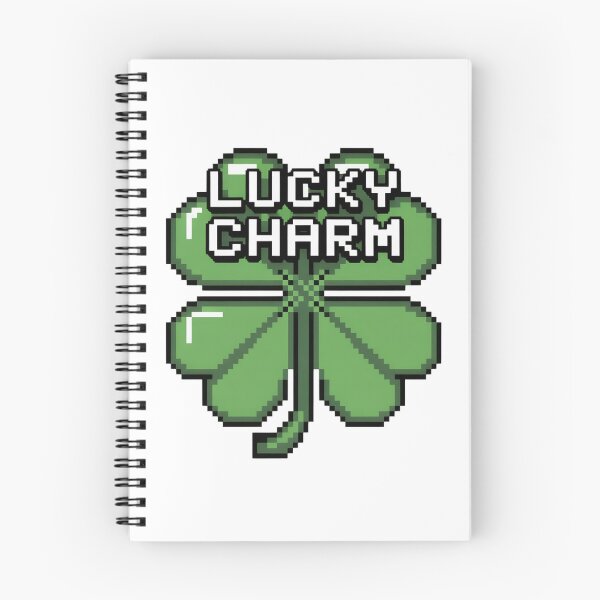 Item preview, Pixel Art Four Leaf Clover with Heart Leaflet designed and sold by Bloomkept.
