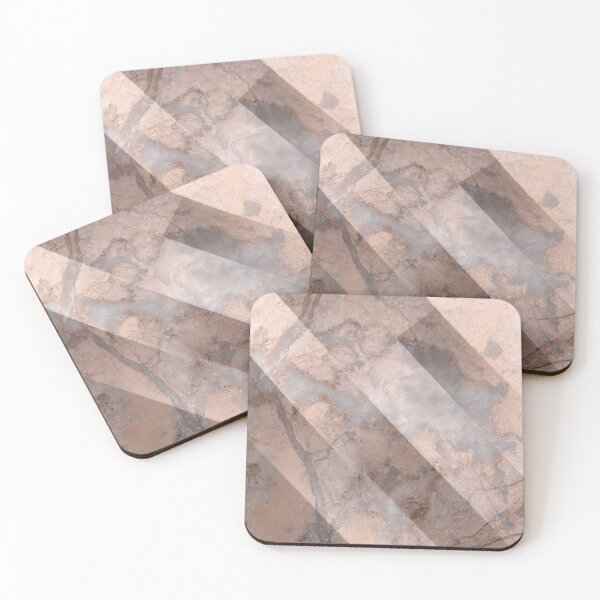 Item preview, Marble Geometry – Elegant Copper & Charcoal Pattern designed and sold by KI-Kunstwerk.