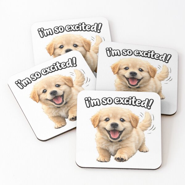 Item preview, I'M SO EXCITED! designed and sold by BluebubbleTeashop.