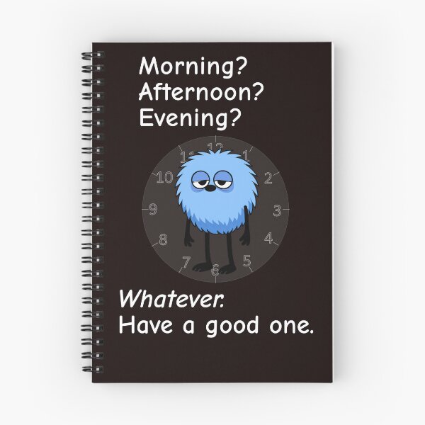 Item preview, Morning? Afternoon? Evening? Whatever. Have a good one. clock face designed and sold by TheThinglings.
