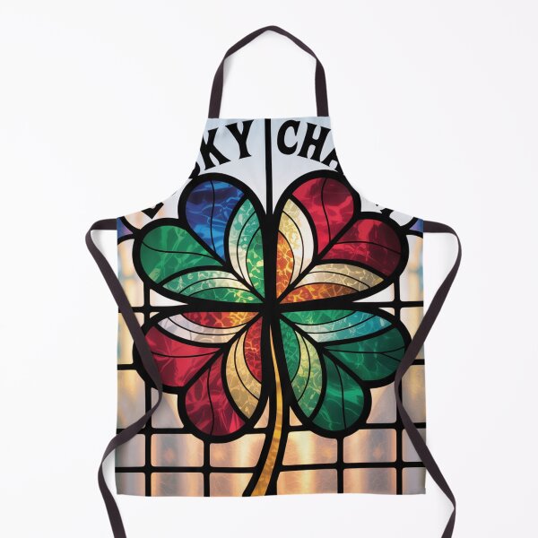 Item preview, Stained Glass Four Leaf Clover with Heart Leaflet designed and sold by Bloomkept.